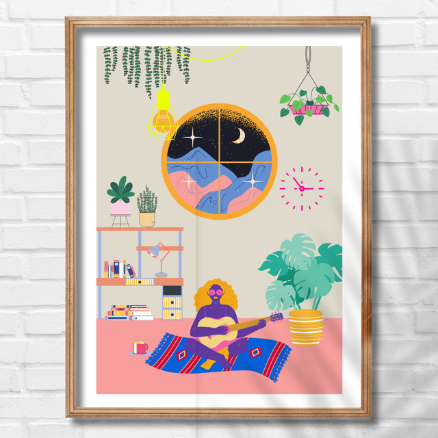 Paradise House: Chillout Room Art Print