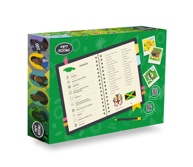 Jamaica Map And Jamaican Musicians Double-sided Jigsaw Puzzle
