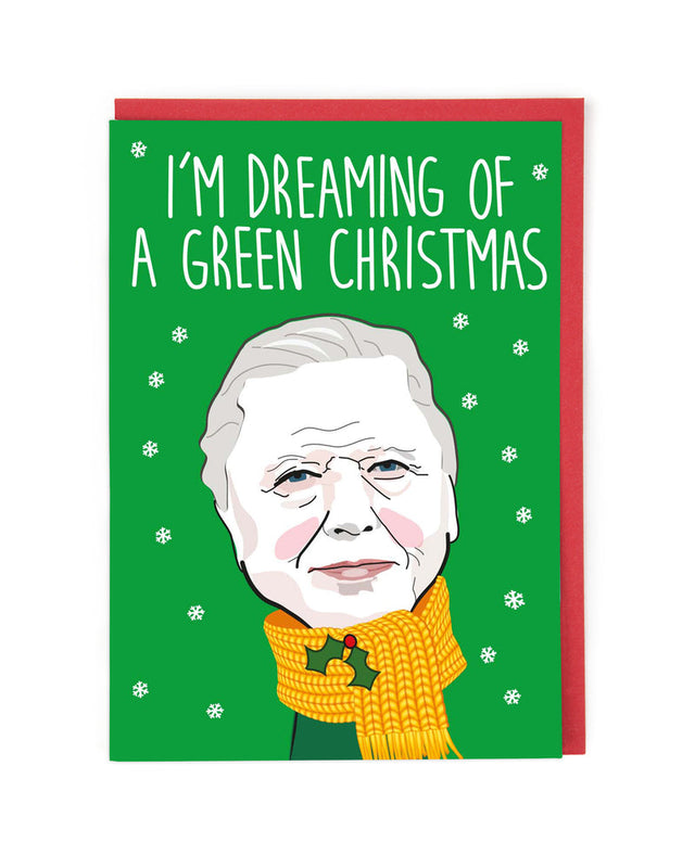 Green Christmas Card