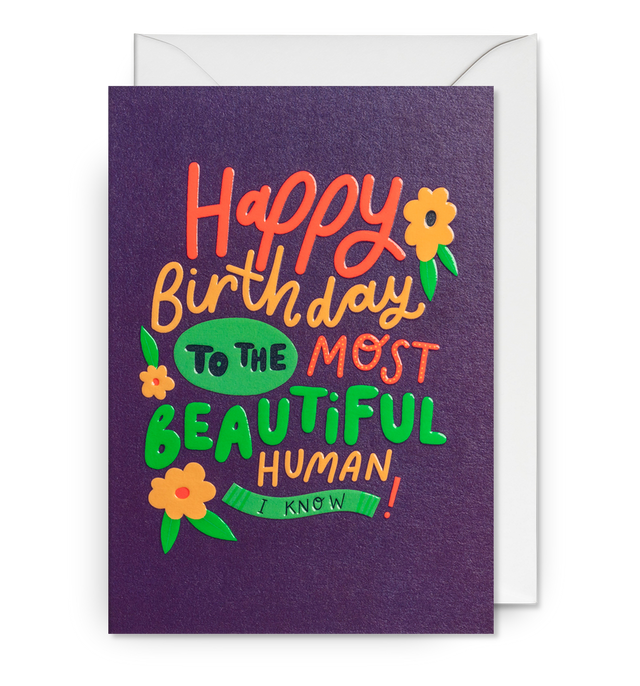 Most Beautiful Human Card