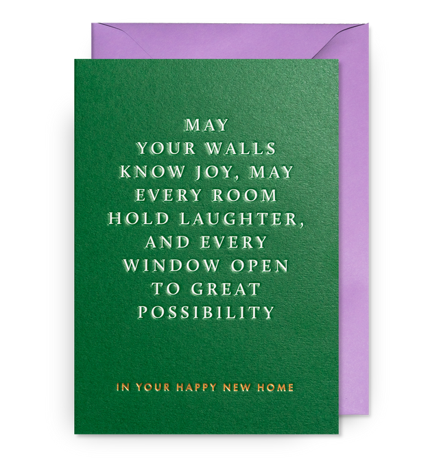 In Your Happy New Home