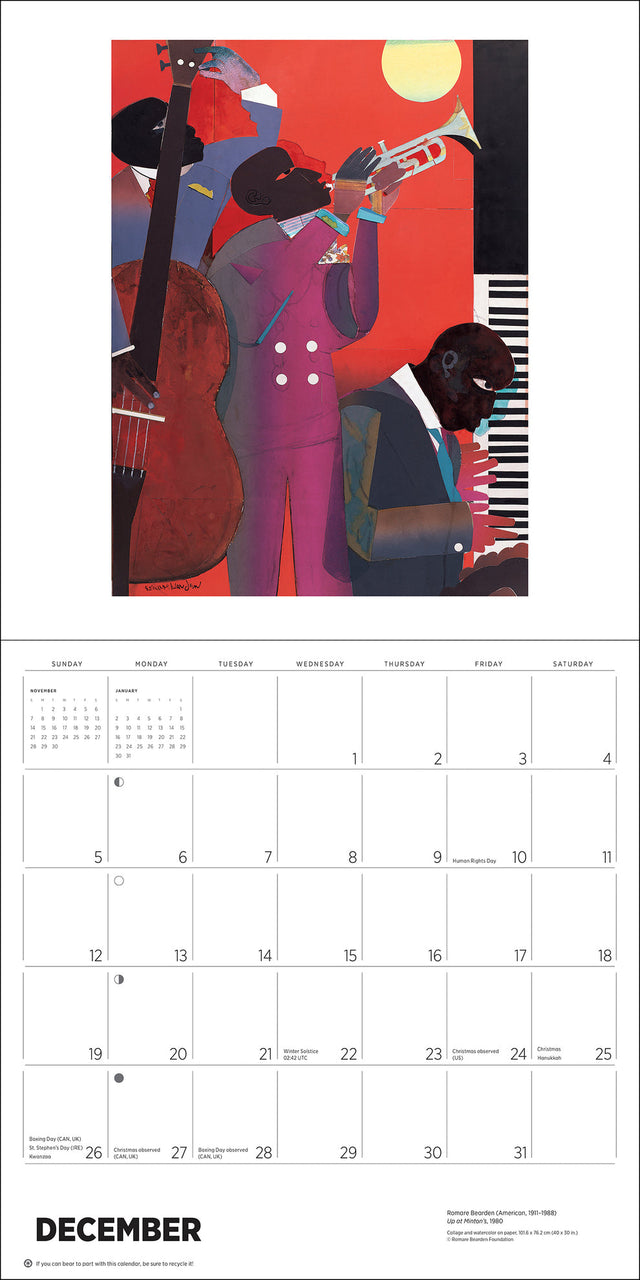 African American Art 2027 Calendar