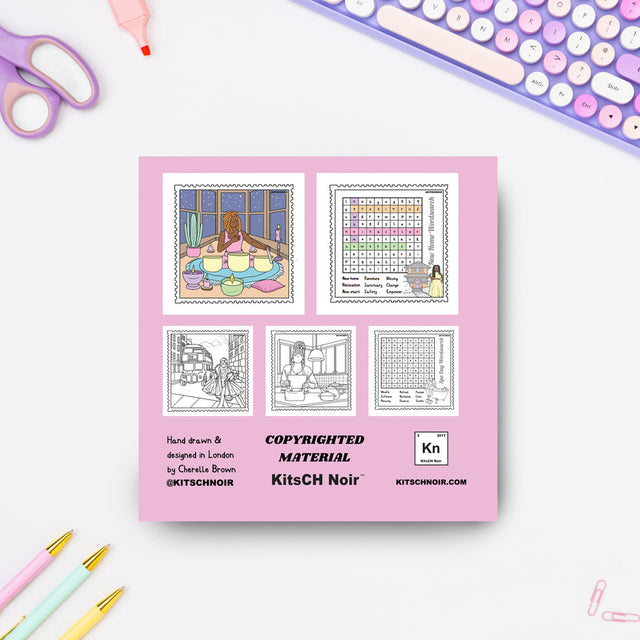Calm Life Cuties Colouring And Word Search Book