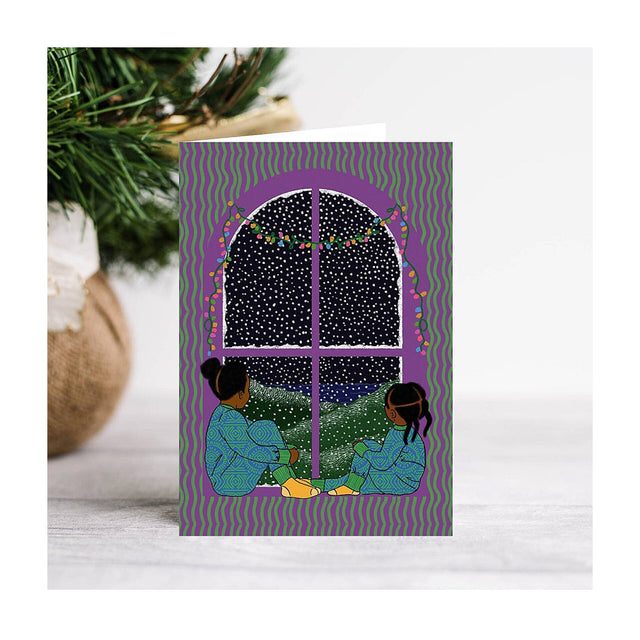 Watching the Snow Christmas Card
