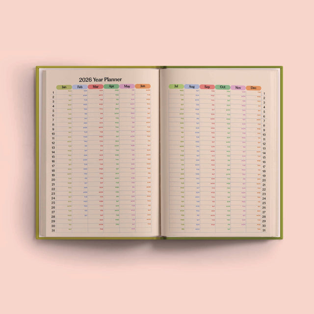 Les Fleurs 2026 Weekly Planner