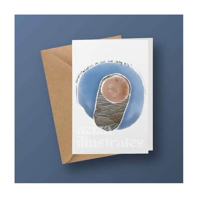 New Baby Boy Card
