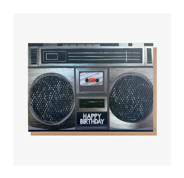 Happy Birthday Boombox Card