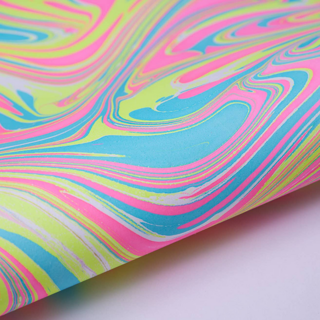 Hand Marbled Gift Wrap