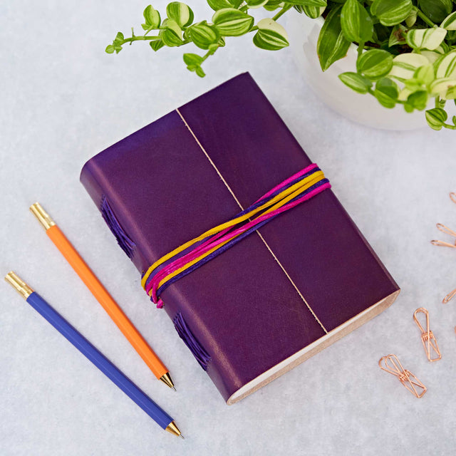 Leather 3-string Notebook