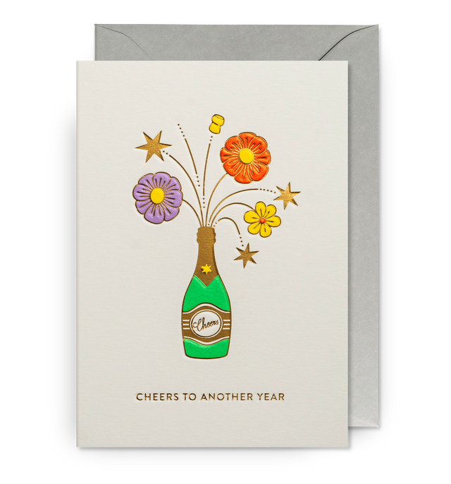 Cheers To Another Year Celebratory Card