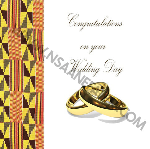 Kente Wedding Card