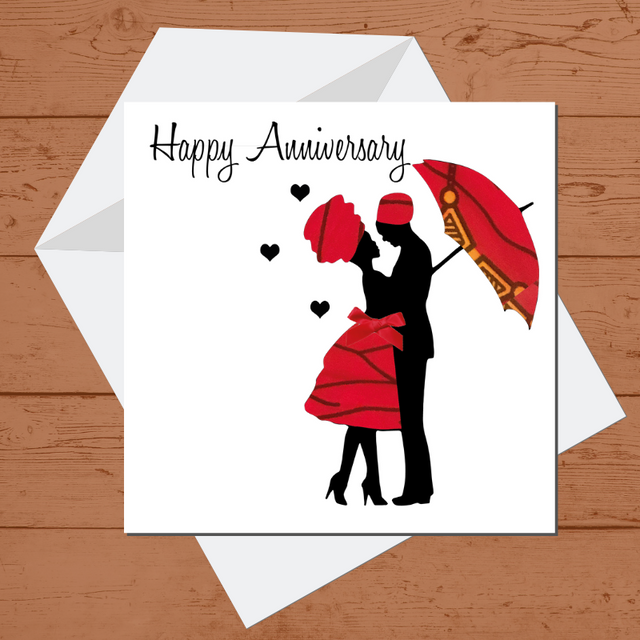 Living In Love Anniversary Card