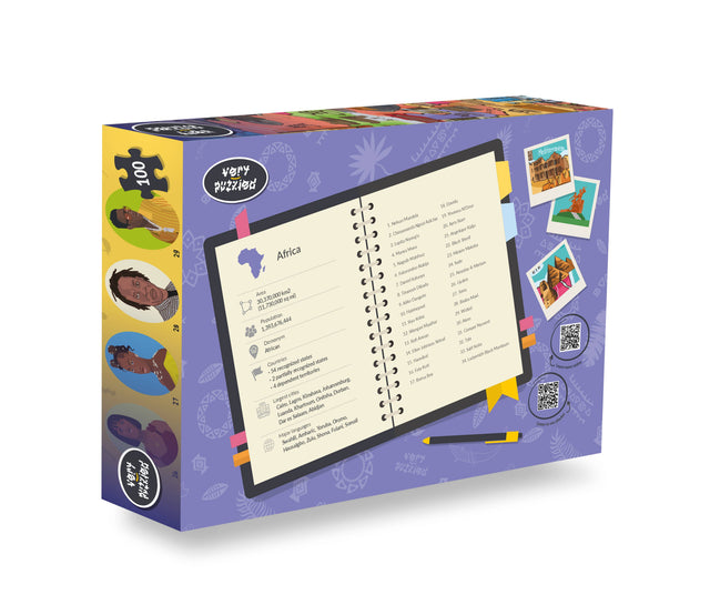 Africa Map And African Musicians Double-sided Jigsaw Puzzle