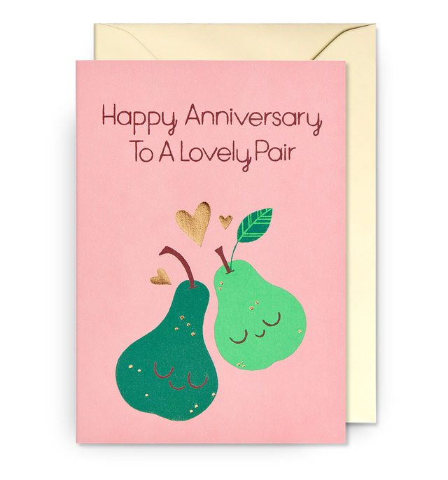 Happy Anniversary Pears Card