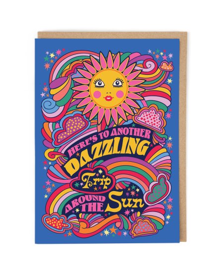 Around The Sun Greeting Card