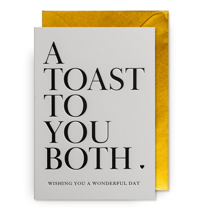 A Toast To You Both Wedding Card