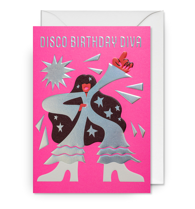 Disco Diva Birthday Card