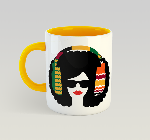 Afro Lips Mug