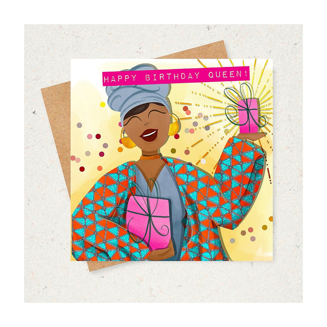 Birthday Queen Greeting Card