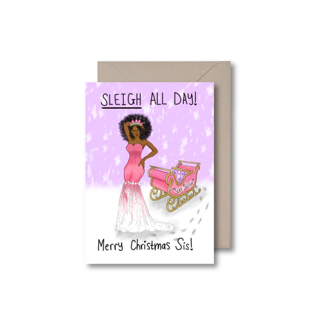 Christmas Slay Sleigh Card