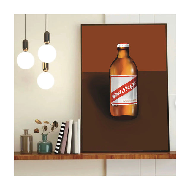 Red Stripe Art Print