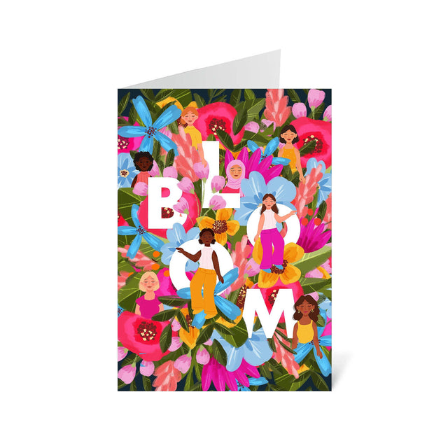 Bloom Floral Greetings Card