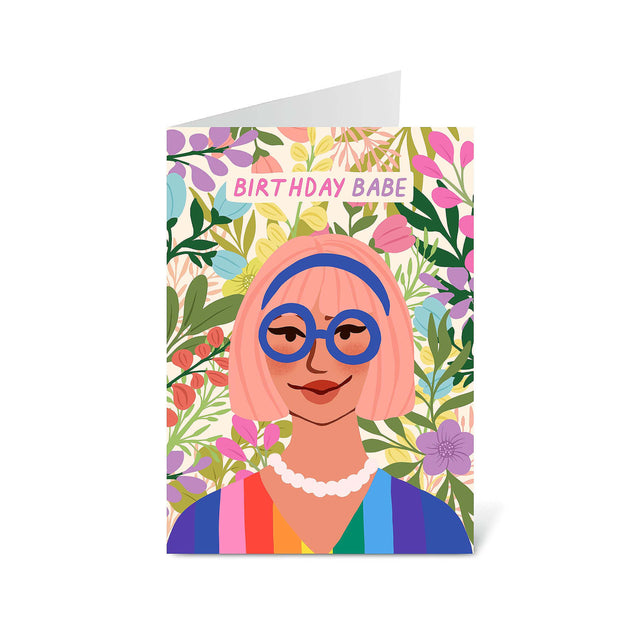 Birthday Babe Floral Greeting Card