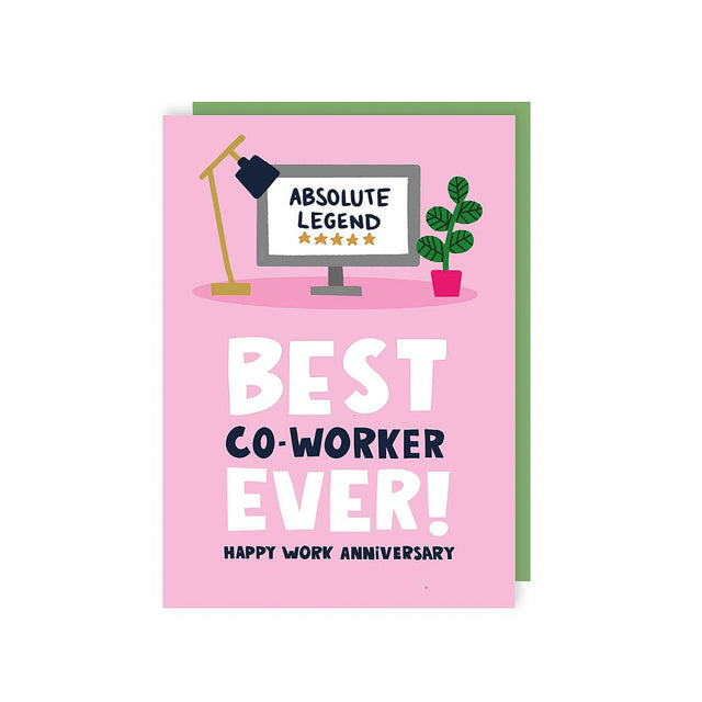 Best Co-Worker Ever Work Anniversary Card