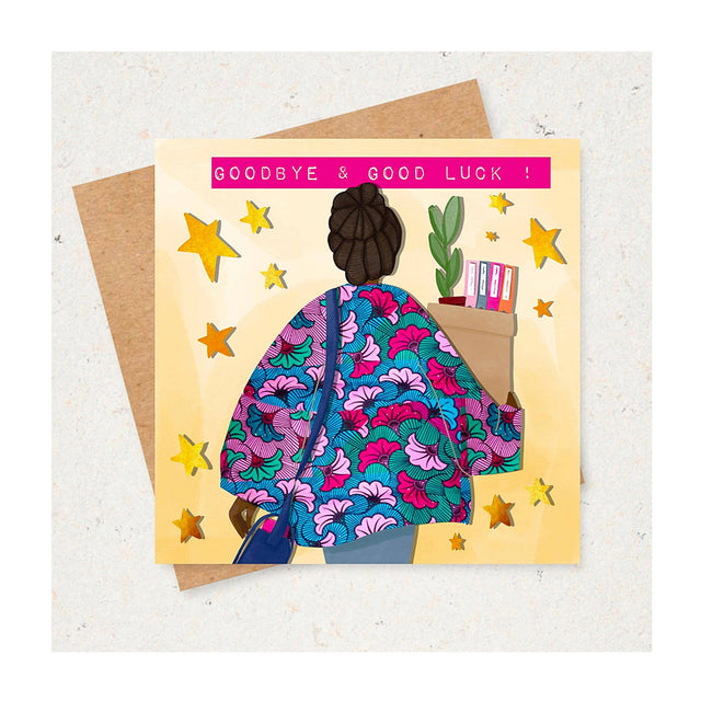 Goodbye And Good Luck Card