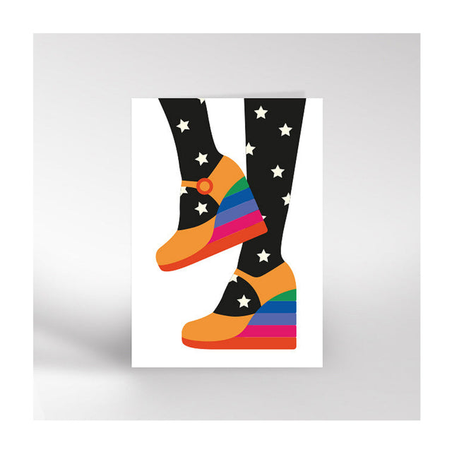 Disco Shoes Card