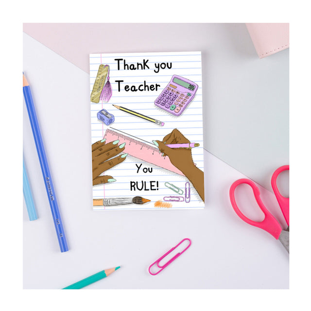 Thank You Teacher - You Rule! Greeting Card