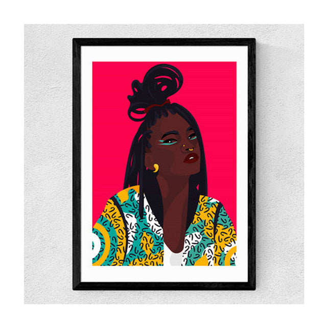 Black On Fleek Art Print