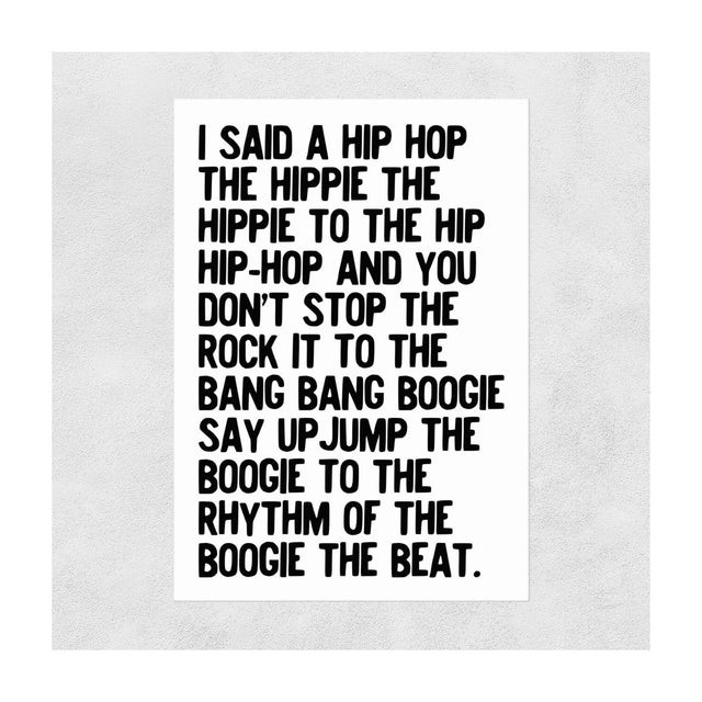 Rappers Delight Card