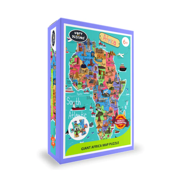 Africa Map Jigsaw Puzzle - 100 pieces