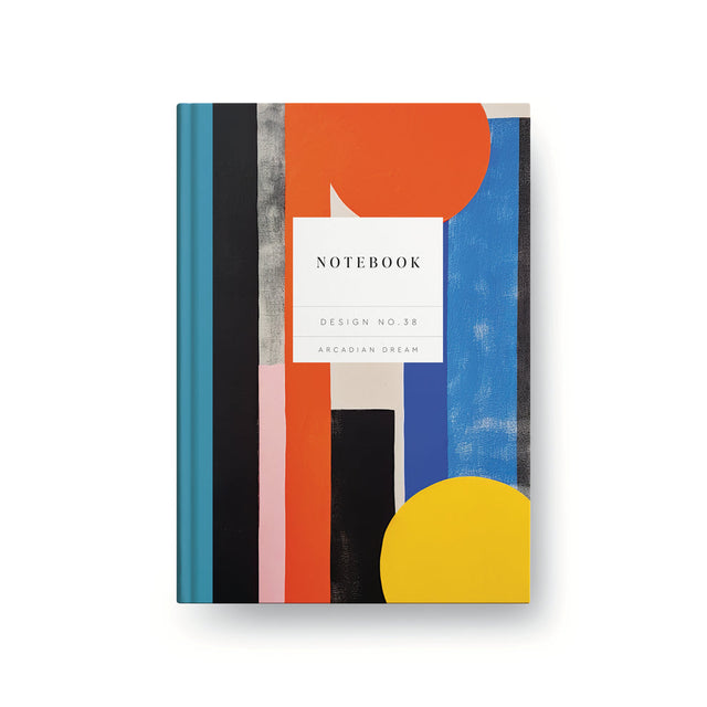 Arcadian Dream Abstract Hardback Notebook