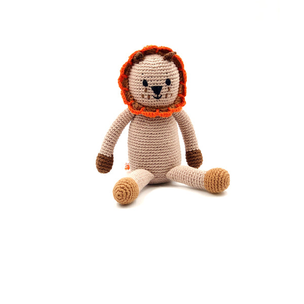 Fairtrade Lion Rattle Toy