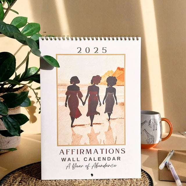 Year of Abundance 2025 Affirmations Wall Art Calendar