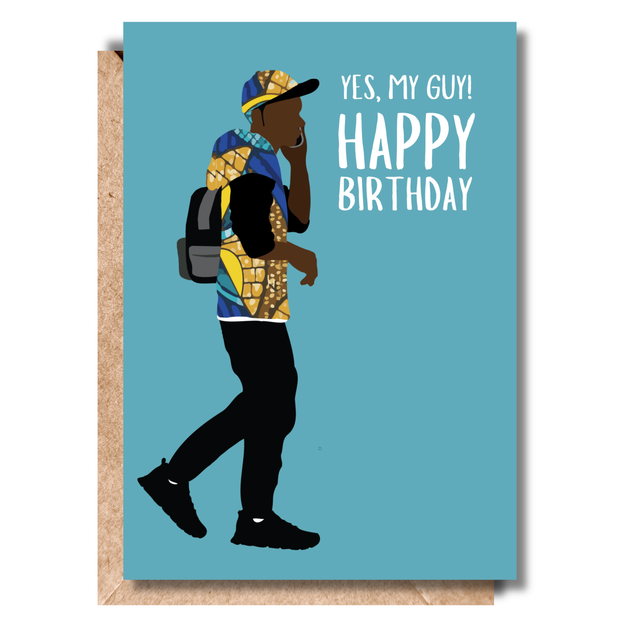 Yes My Guy Birthday Card