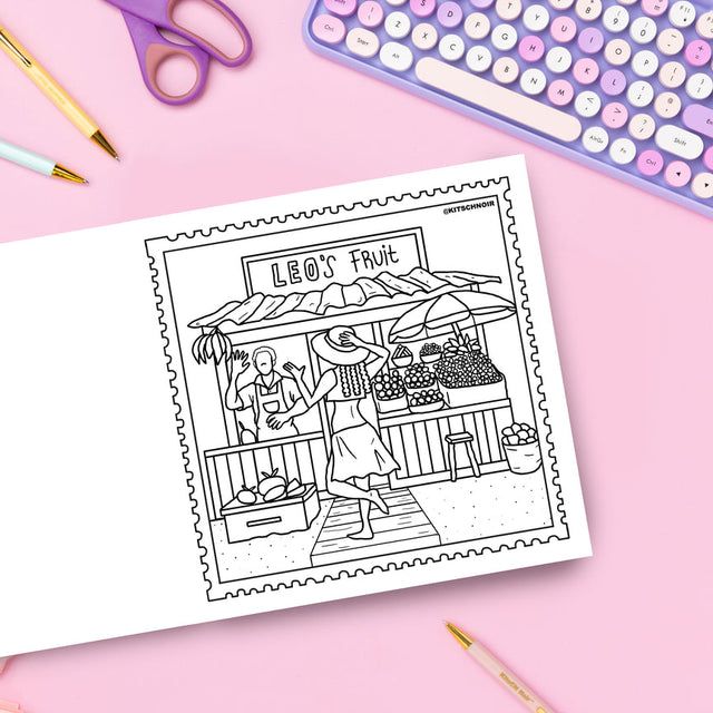 Girl's Trip To Grenada Colouring & Word Search Book