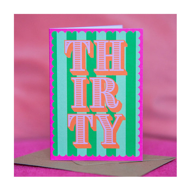 Thirty 30th Birthday Card