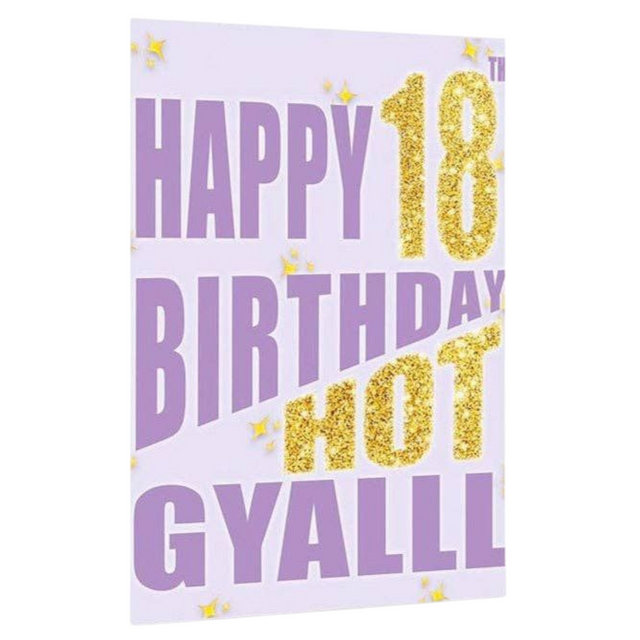 Hot Gyal 18th Birthday Card