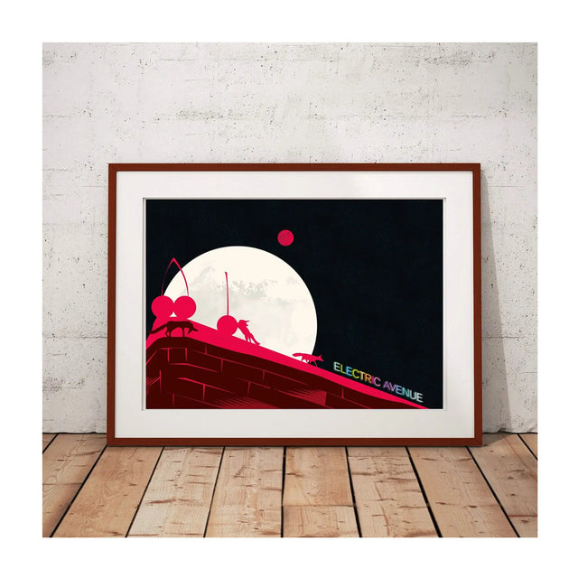 Electric Avenue Foxes Brixton London Art Print
