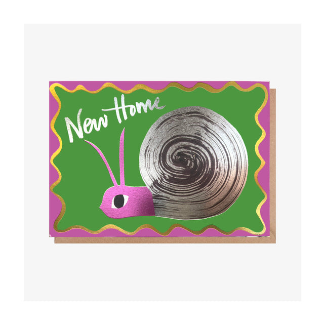 New Home Snail Greeting Card