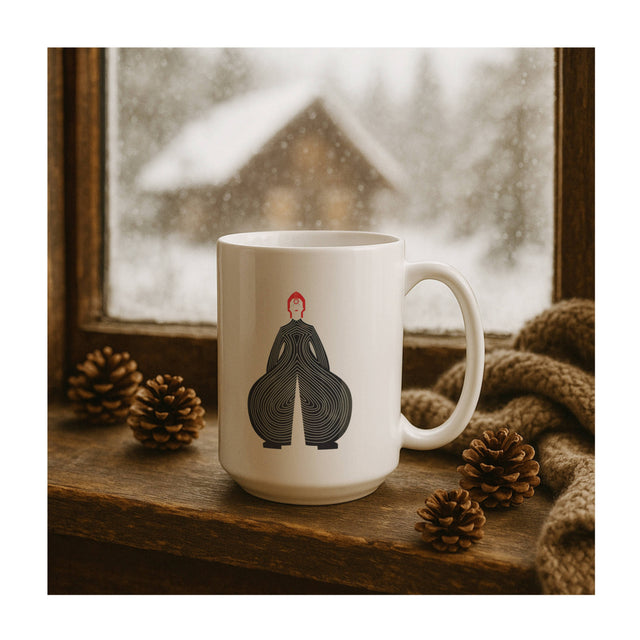 David Bowie Cat From Japan Large Mug
