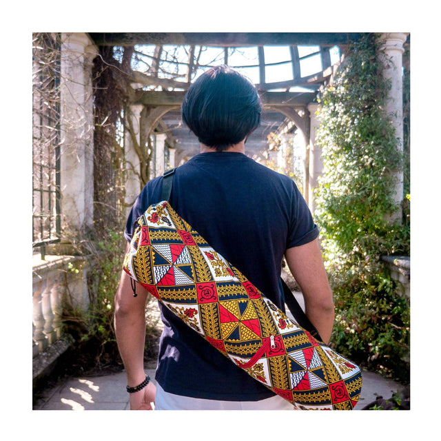 Sunset African Print Yoga Bag