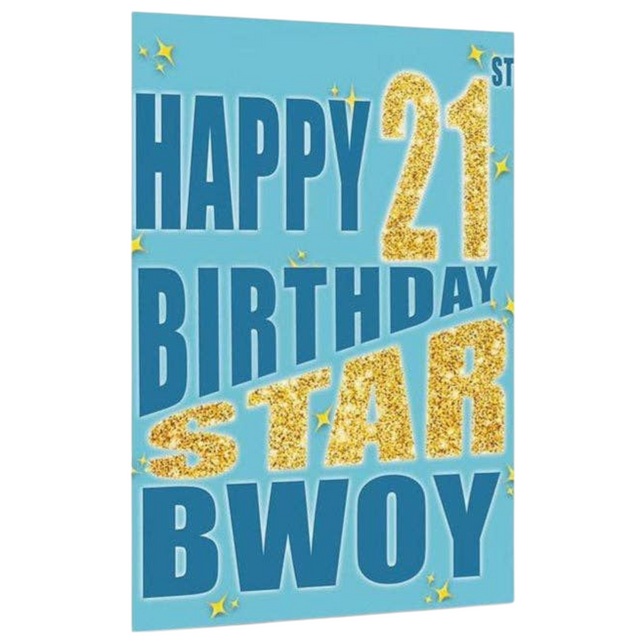 Star Bwoy 21st Birthday Card