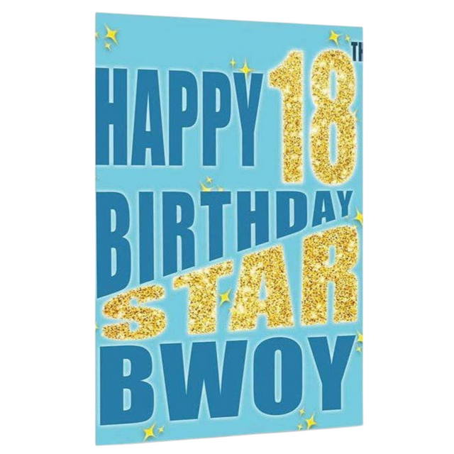 Star Bwoy 18th Birthday Card