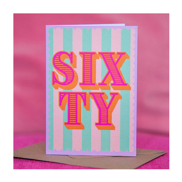 Sixty 60th Birthday Card