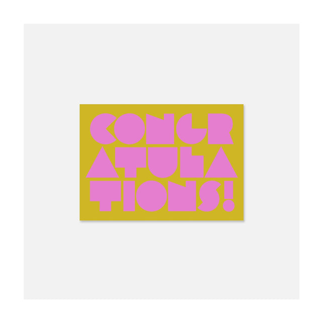 Bold Congratulations Card