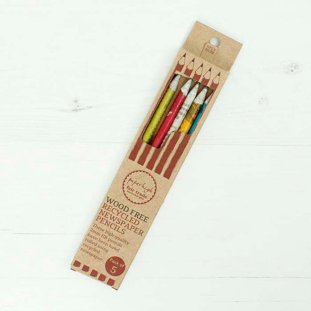 Wood-Free Recycled Newspaper Pencils